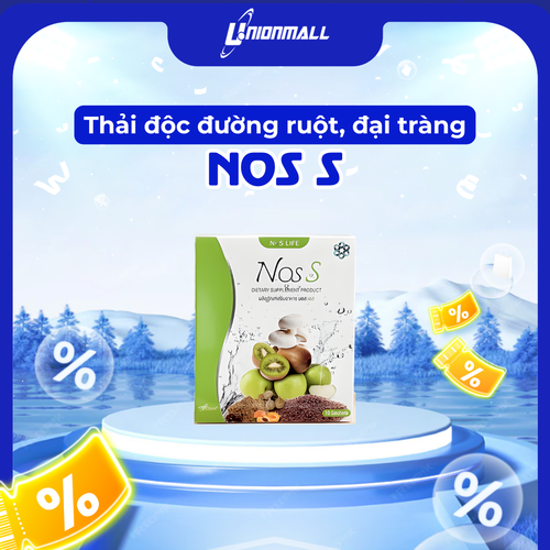 NOS S - THẢI ĐỘC ĐƯỜNG RUỘT VÀ ĐẠI TRÀNG ( HỘP 10 GÓI)