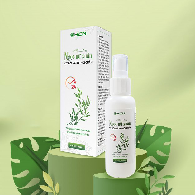 XỊT HÔI NÁCH HÔI CHÂN NGỌC NỮ XUÂN CHAI 100ML