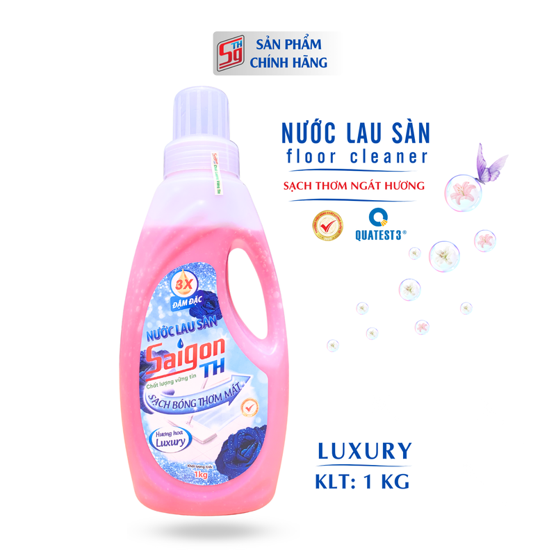 Nước lau sàn Saigon TH 1kg hương hoa Luxury