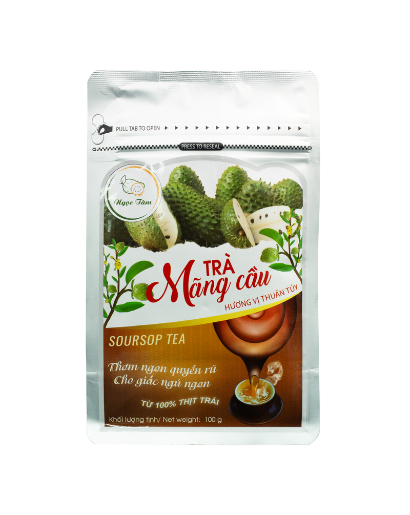 Trà Mãng Cầu Ngọc Tâm -Hương vị thuần túy -túi trắng 100g