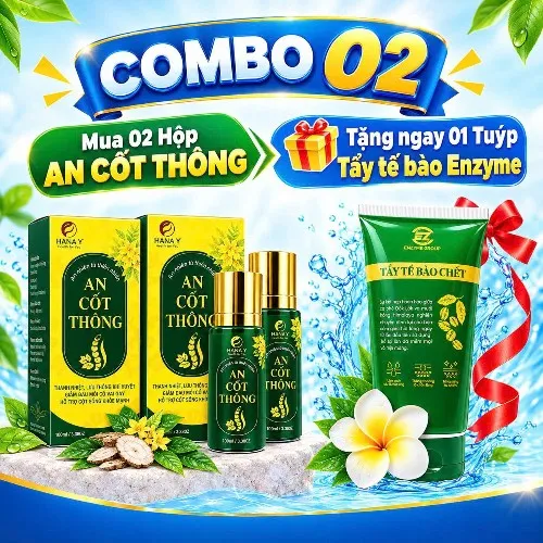 COMBO 2 HỘP AN CỐT THÔNG TẶNG NGAY 1 MUỐI TẨY TẾ BÀO CHẾT