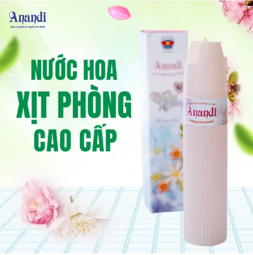 Xịt Phòng Nước Hoa Anandi 260ml– Giải pháp mang lại không gian sống trong lành, thơm mát tự nhiên.