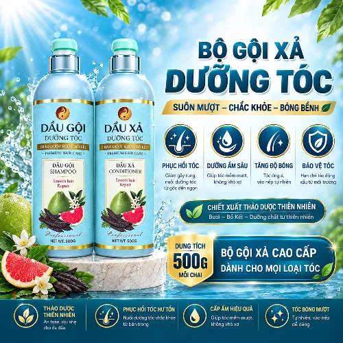 Bộ gội xả thảo dược Hanay 500ml