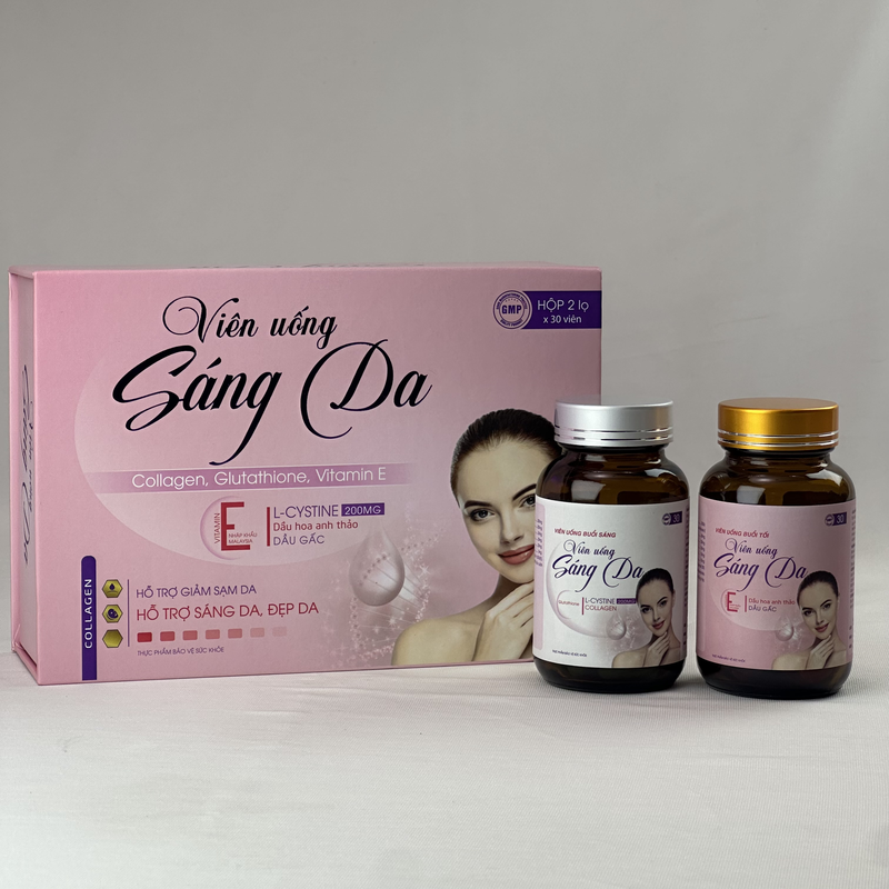 COMBO KHUYẾN MÃI MUA 2 HỘP VIÊN UỐNG SÁNG DA TẶNG 1 HỘP KEM NẺ PHD