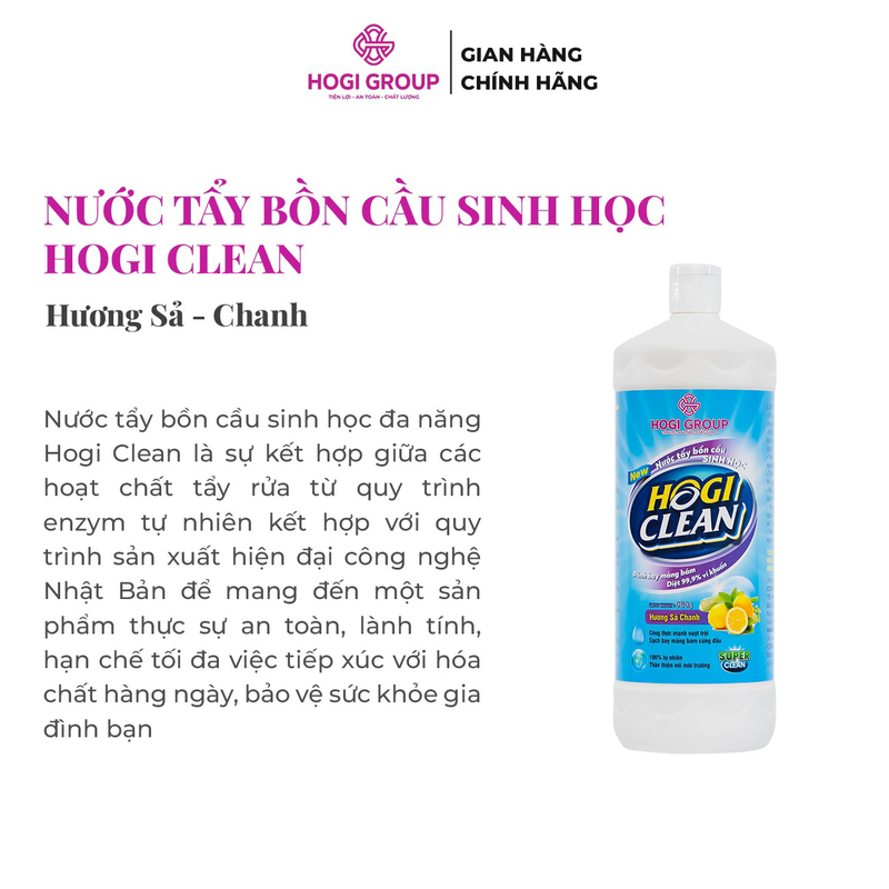 TẨY BỒN CẦU HOGI CLEAN - HƯƠNG CHANH SẢ