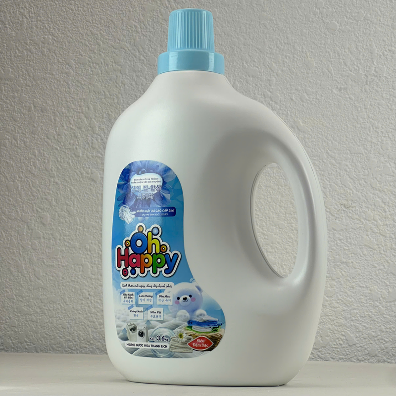 Nước giặt OH HAPPY 2in1 Enzyme Sinh Học Luxury 3,6kg