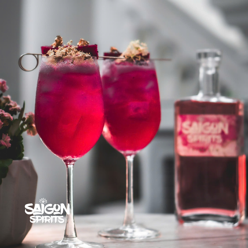 Saigon Spirits Dragonfruit Pink Gin