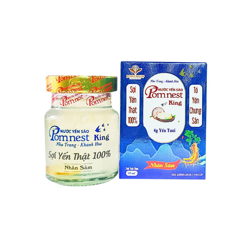 Nước Yến Sào Pomnest King Nhân Sâm - Lốc 6 Lon