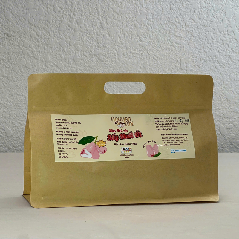 Mứt mận hòa an sấy muối ớt túi 350gr ( đặc sản đồng tháp)