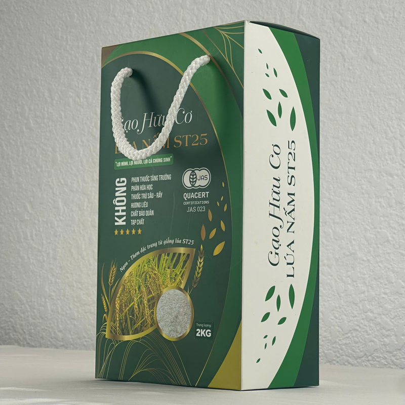 GẠO HỮU CƠ LÚA NẤM ST25 - HỘP