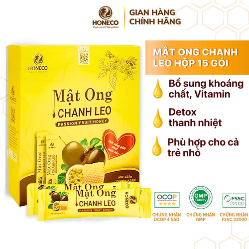 Combo 30 gói Mật ong Chanh Leo (Hộp 15 gói)