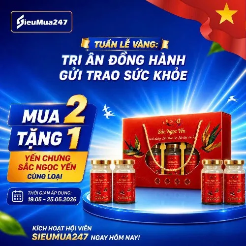 Combo 2 tặng 1 (Sắc ngọc yến lốc 5 chai 140ml)