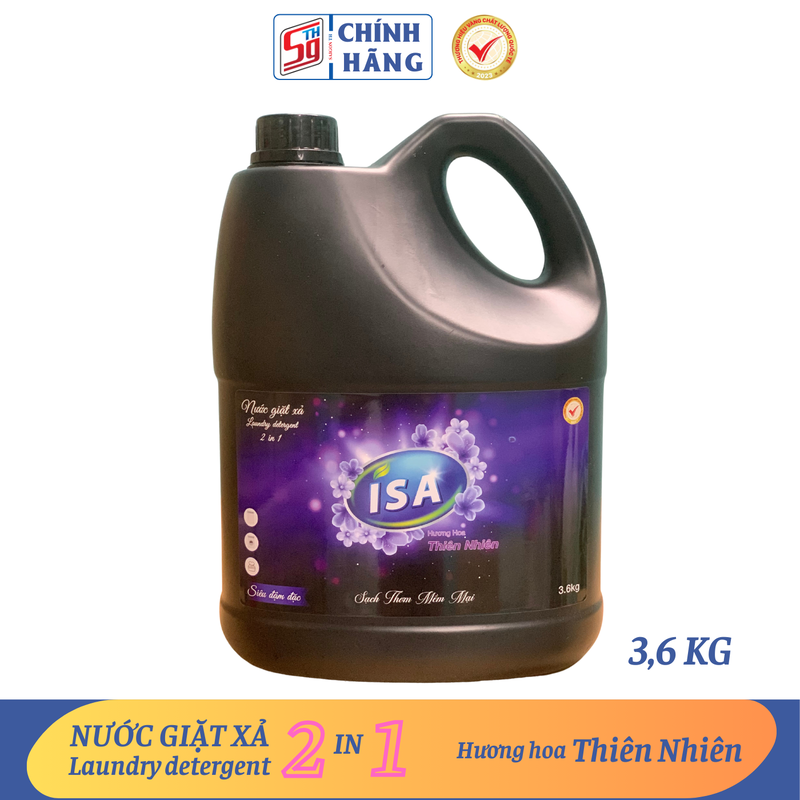 Nước giặt xả ISA 3,6kg hương hoa Thiên Nhiên