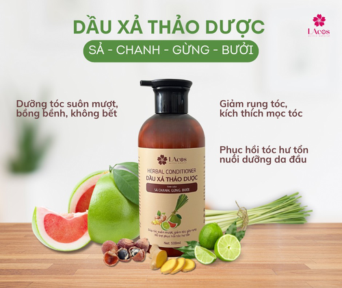 Dầu xả thảo dược lacos 500ml