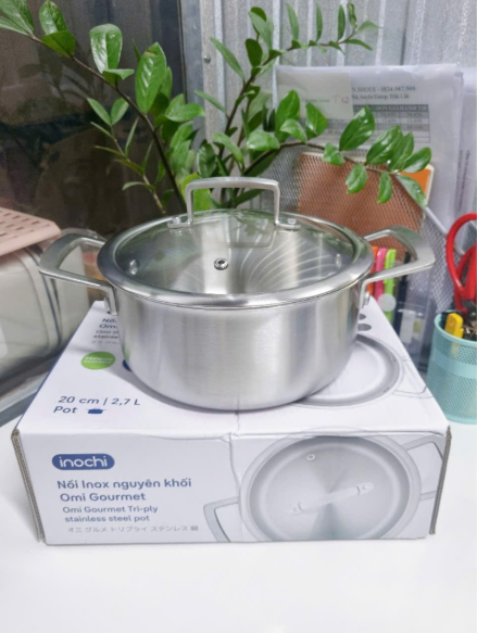 NỒI INOX NGUYÊN KHỐI OMI GOURMET 20CM