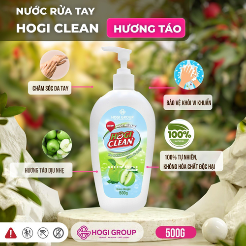 NƯỚC RỬA TAY HOGI CLEAN - HƯƠNG TÁO