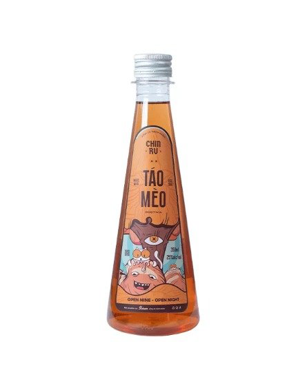 Rượu Chinru Táo Mèo Chai 350ml