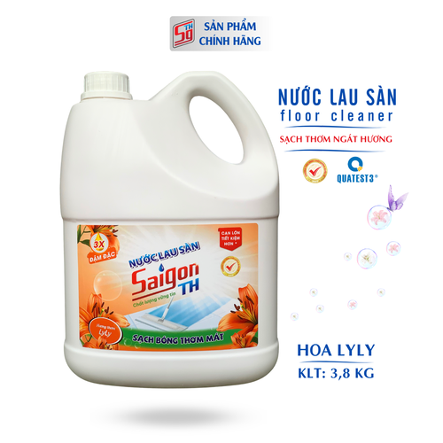 Nước lau sàn Saigon TH 3,8kg hương hoa Lyly