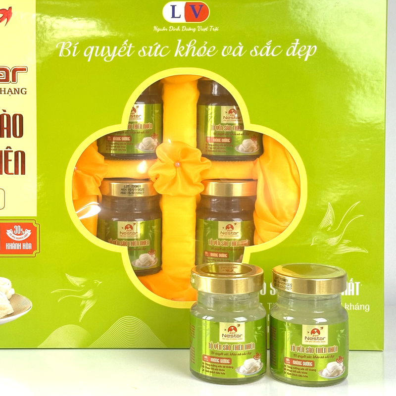 Yến Sào Thiên Nhiên Không Đường ( Hộp 6 Hũ )