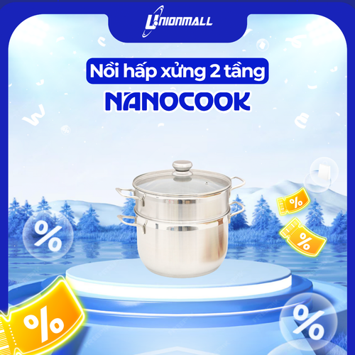 Nồi Hấp Xửng 2 Tầng Nanocook 24cm