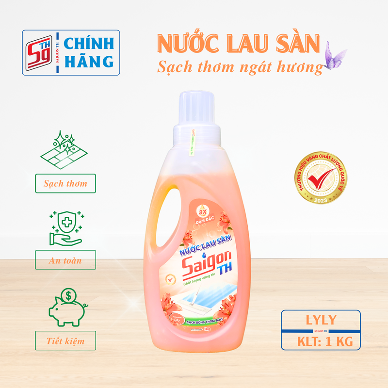 Nước lau sàn Saigon TH 1kg hương hoa Lyly