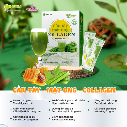 CẦN TÂY MẬT ONG COLLAGEN