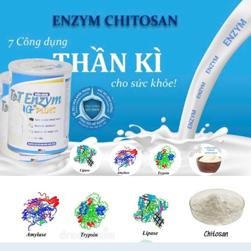 Sữa non T&T enzym Ig+ plust với CT độc quyền kiềm hóa PH= 7.0> 8.0 giúp cơ thể cân = axit