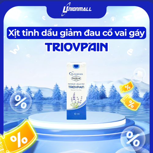 XỊT TINH DẦU GIẢM ĐAU MỎI CỔ VAI GÁY 10ml - TRIOVPAIN - Dr.Kakaia