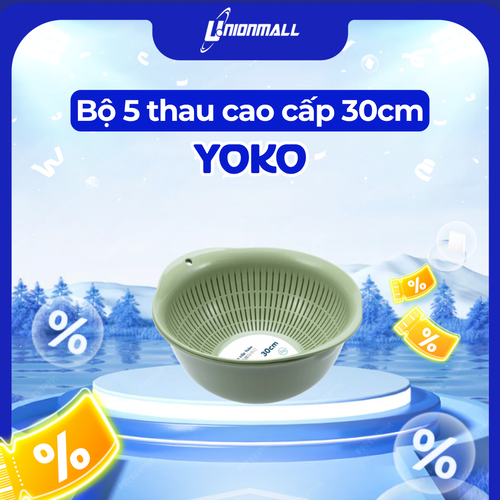 Bộ 5 Thau cao cấp Yoko 30cm