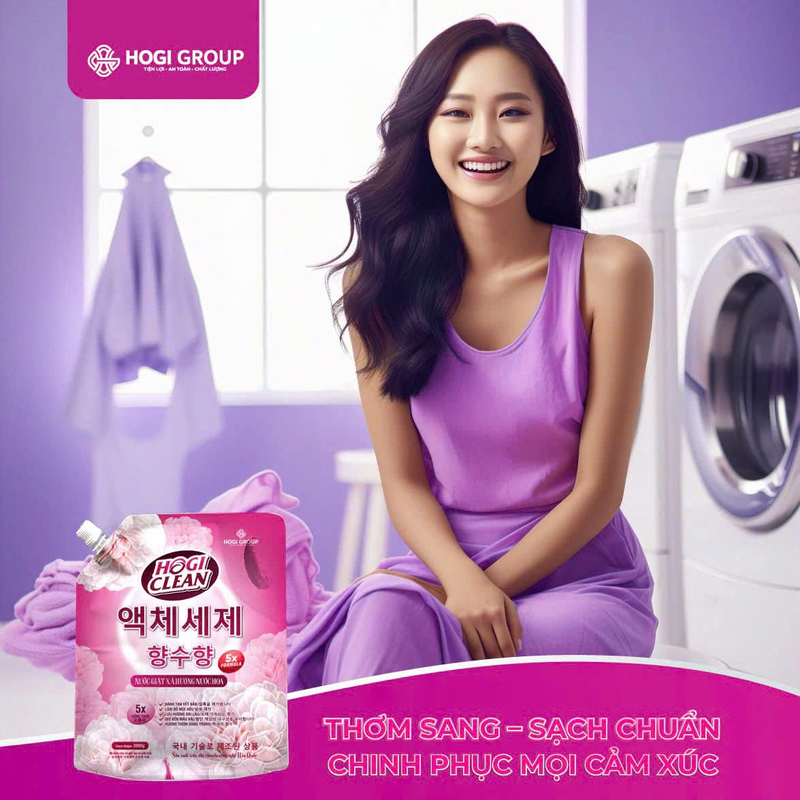 NƯỚC GIẶT XẢ HOGI CLEAN 3800G HƯƠNG NƯỚC HOA