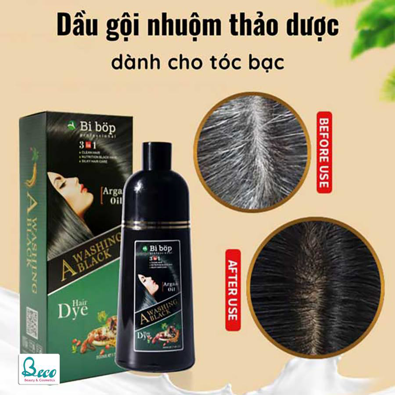 Dầu gội phủ bạc - Đen