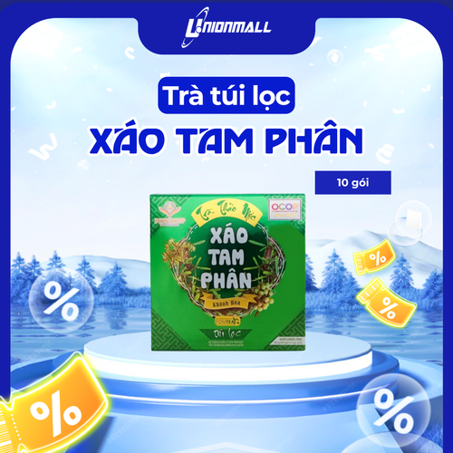 Trà Thảo Mộc Xáo Tam Phân Khánh Hòa Pomtea (Túi lọc) - Hộp 10 gói