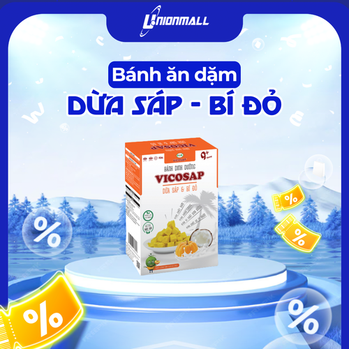 [CHO BÉ] Bánh Vicosap - Dừa Sáp & Bí đỏ [18g]