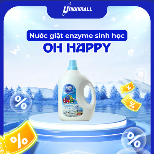 Nước giặt OH HAPPY 2in1 Enzyme Sinh Học Luxury 3,6kg