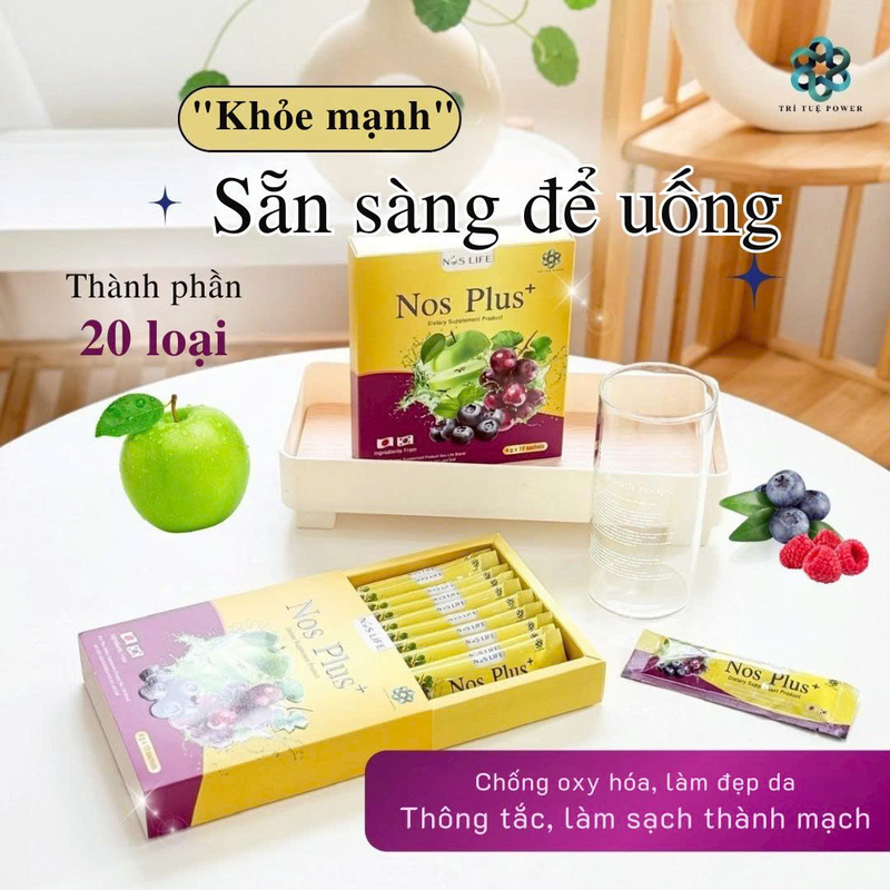 NOS PLUS - THẢI ĐỘC MÁU - HỘP 40GR ( 10 GÓI )