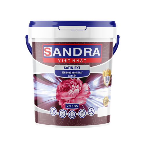 SANDRA - SATIN EXT Sơn bóng ngoại thất cao cấp 19kg