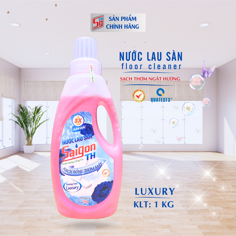 Nước lau sàn Saigon TH 1kg hương hoa Luxury