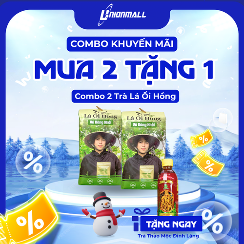 COMBO KHUYẾN MÃI MUA 2 TRÀ LÁ ỔI TẶNG 1 CHAI TRÀ THẢO MỘC ĐINH LĂNG