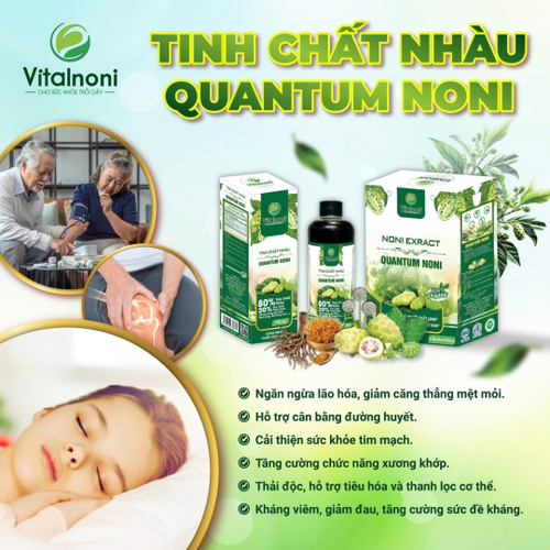 Tinh chất nhàu Quantum Noni (Hộp 2 chai 500ml)