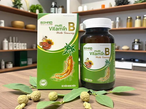 Vitamin Nhóm B Với Nhân Sâm - Multi Vitamin B With Gingseng - Lọ 60 Viên