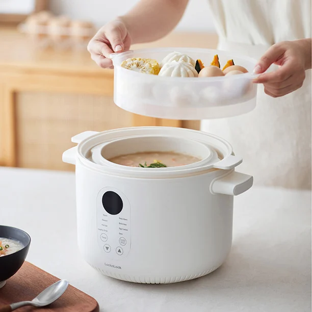 Nồi nấu chậm đa năng Locknlock Bianco Multi-function Slow Cooker 2.5L - EJP164IVY