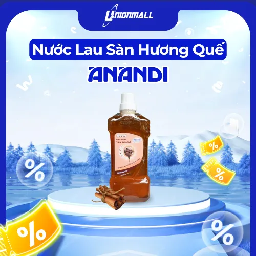 Nước Lau Sàn Anandi 1L Làm Sạch Hiệu Quả, Kháng Khuẩn Tối Ưu Hương  Quế