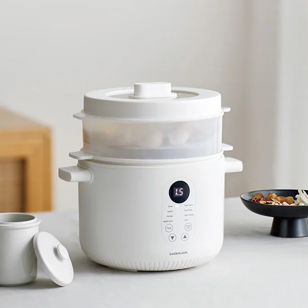Nồi nấu chậm đa năng Locknlock Bianco Multi-function Slow Cooker 2.5L - EJP164IVY
