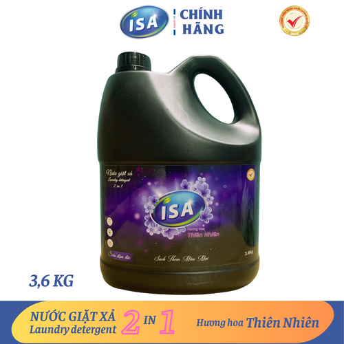 Nước giặt xả ISA 3,6kg hương hoa Thiên Nhiên