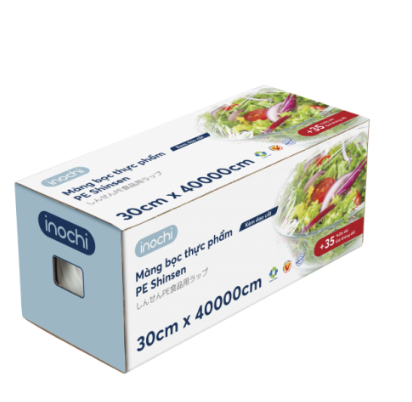 Combo 2 Màng bọc thực phẩm PE Shinsen 30 x 40000