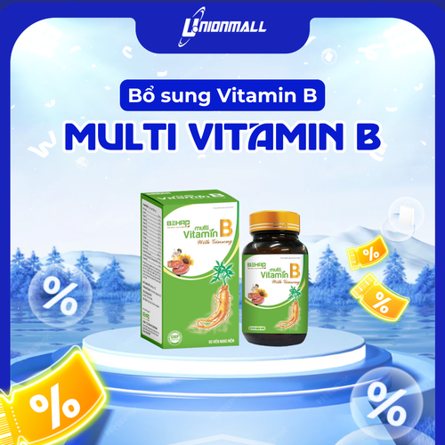Vitamin Nhóm B Với Nhân Sâm - Multi Vitamin B With Gingseng - Lọ 60 Viên