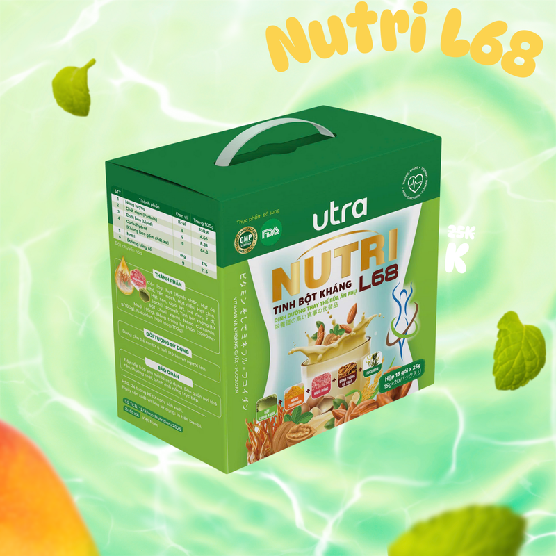 Tinh Bột Kháng Utra Nutri L68 (15 gói x20g)