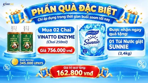 MUA 2 VINATTO TẶNG 1 NƯỚC GIẶT