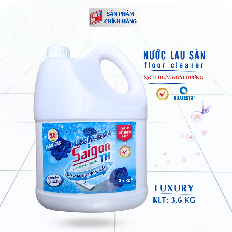 Nước lau sàn Saigon TH 3.6kg hương hoa Luxury