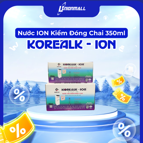 Nước Ion Kiềm Đóng Chai ( chai 350ml ) - Thùng 24